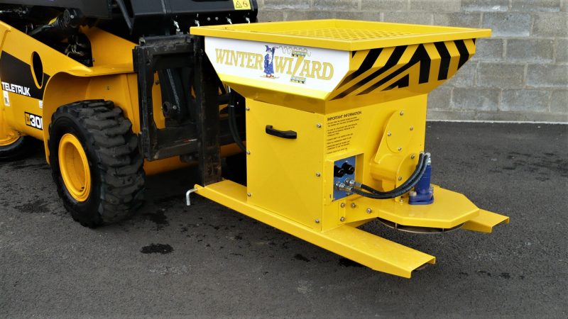 The Winter Wizard salt spreader for distribution centre and factory use