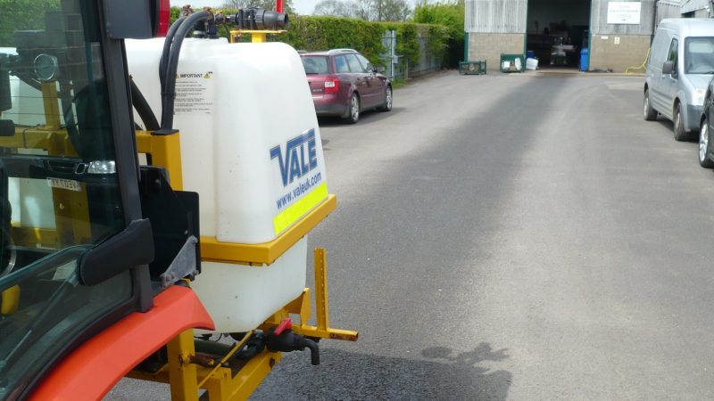 Liquid De-icerSnowbrush Mini-Tractor Combi - electrically controlled spraying nozzles including automatic stop/start and automatic sensors to control the application rate