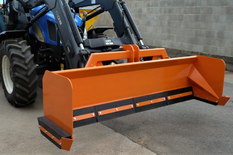 Snow Box - adaptable, low-cost snow clearing attachment for agricultural tractors