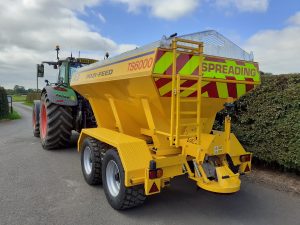 Tractor Towed Salt Spreader (Gritter) VALE TS6000 with 6.0m³ mild steel hopper