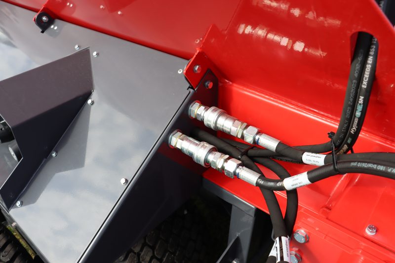 StarGreen TD1500T Trailed Turf Care Top Dresser from VALE Engineering features quick release fittings for quick removal of disc assembly if required